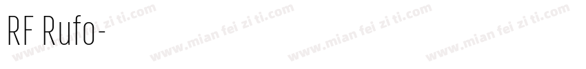RF Rufo字体转换